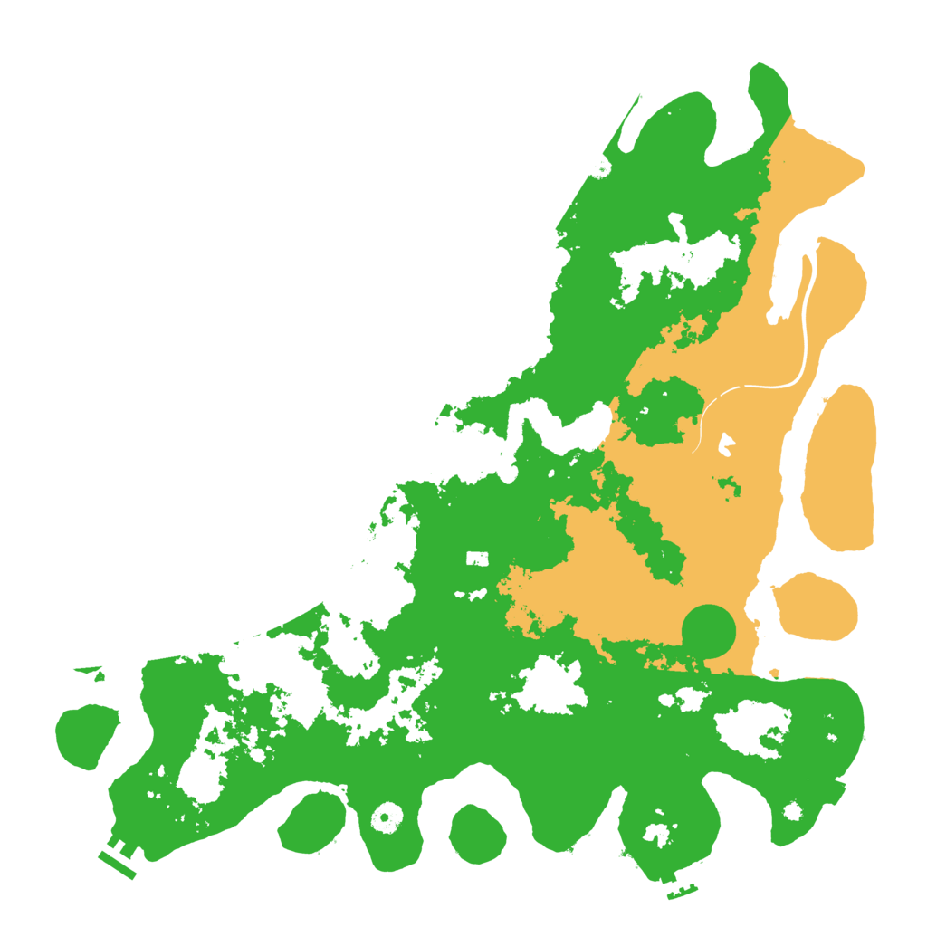 Biome Rust Map: Procedural Map, Size: 4500, Seed: 395276766