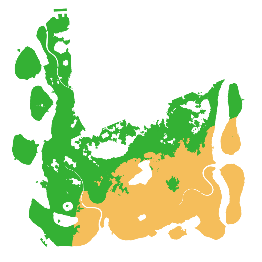 Biome Rust Map: Procedural Map, Size: 4050, Seed: 1223444404