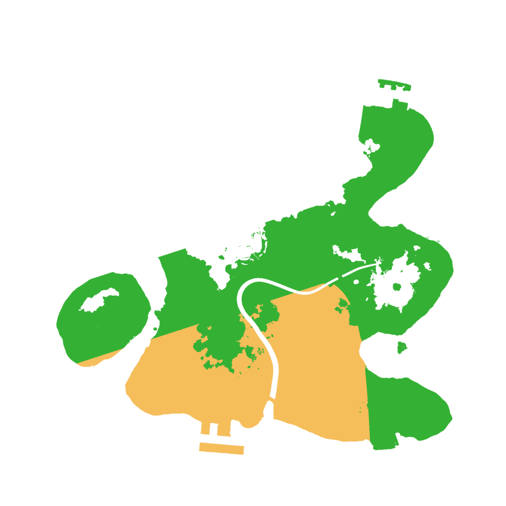 Biome Rust Map: Procedural Map, Size: 2300, Seed: 1391743132