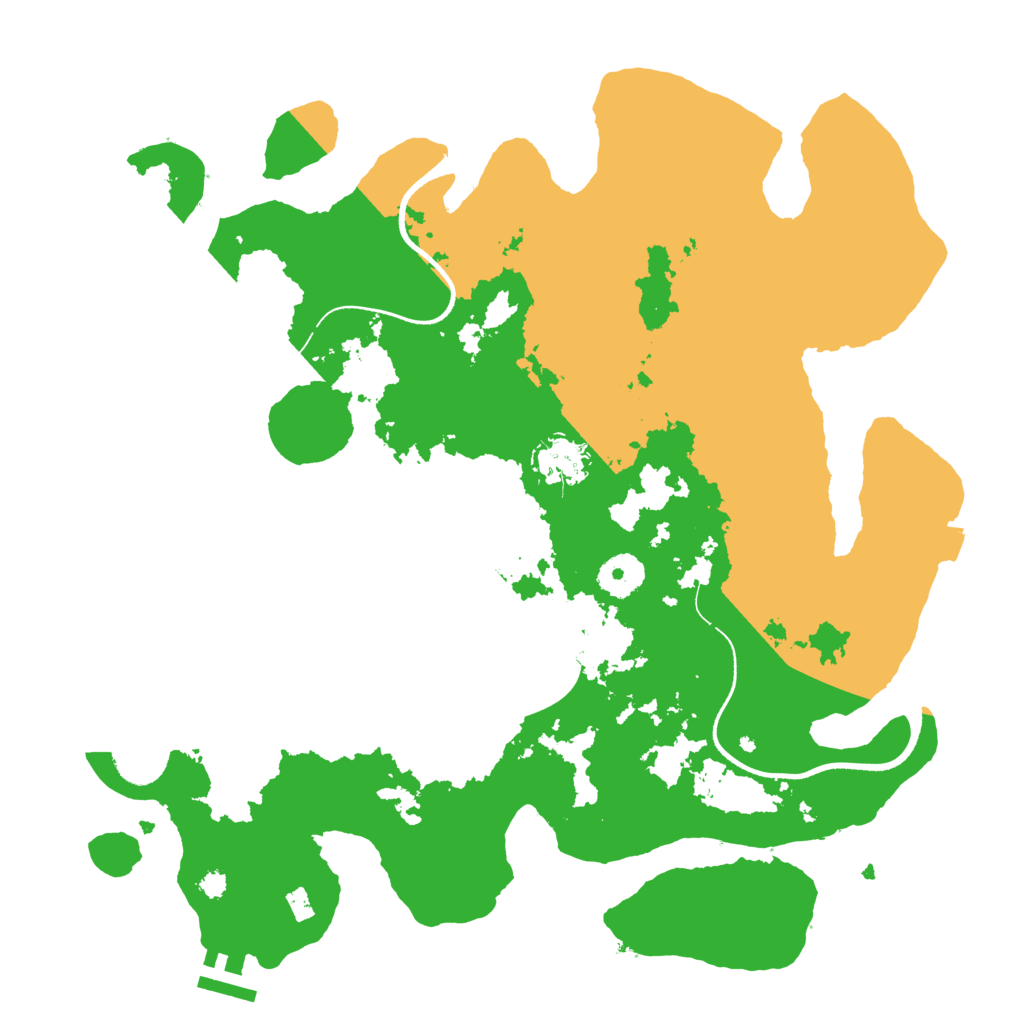 Biome Rust Map: Procedural Map, Size: 3500, Seed: 65393090