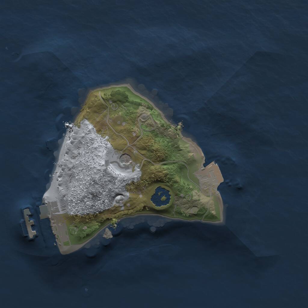 Rust Map: Procedural Map, Size: 1600, Seed: 1564216296, 3 Monuments