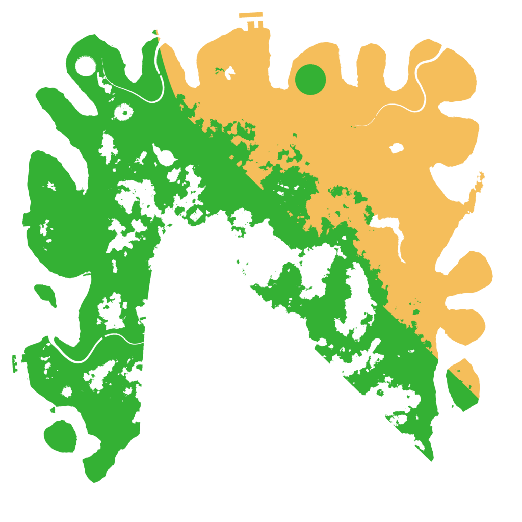 Biome Rust Map: Procedural Map, Size: 4500, Seed: 442842025