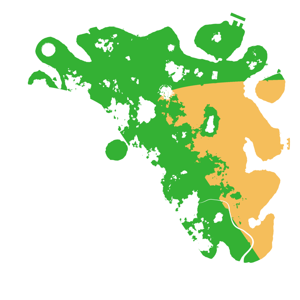 Biome Rust Map: Procedural Map, Size: 3900, Seed: 99342