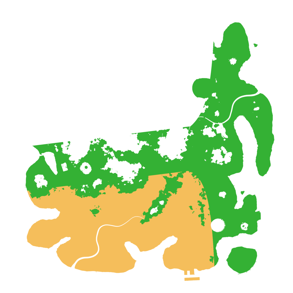 Biome Rust Map: Procedural Map, Size: 3900, Seed: 49400
