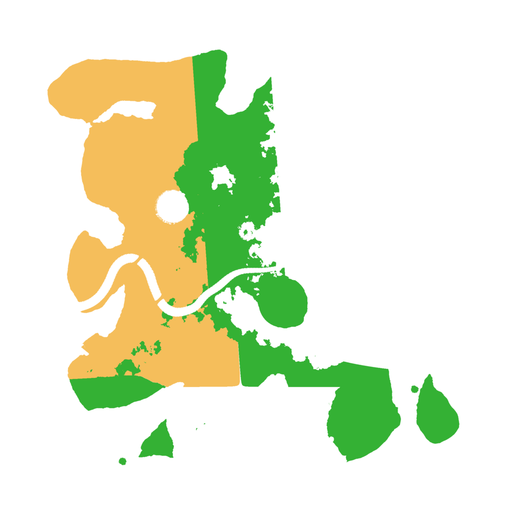 Biome Rust Map: Procedural Map, Size: 2800, Seed: 33523