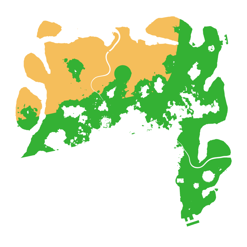 Biome Rust Map: Procedural Map, Size: 3850, Seed: 345342123