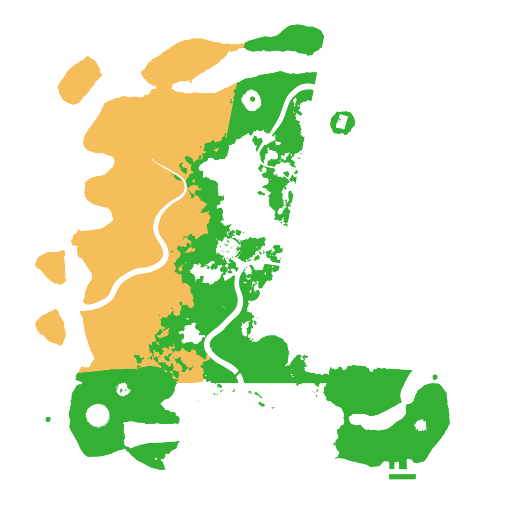 Biome Rust Map: Procedural Map, Size: 3900, Seed: 33015