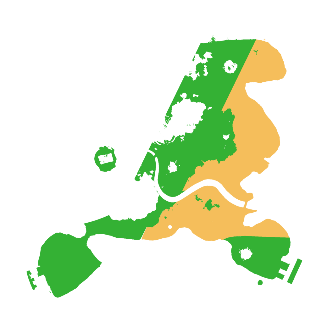 Biome Rust Map: Procedural Map, Size: 2500, Seed: 702950625