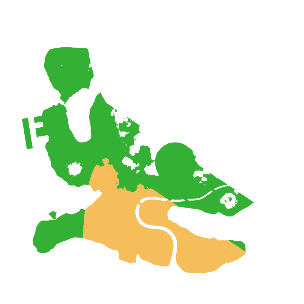 Biome Rust Map: Procedural Map, Size: 2000, Seed: 310188882