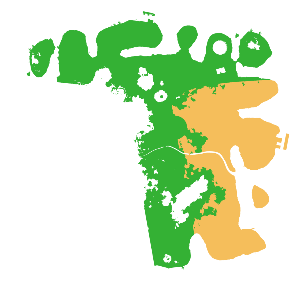 Biome Rust Map: Procedural Map, Size: 3700, Seed: 11777697