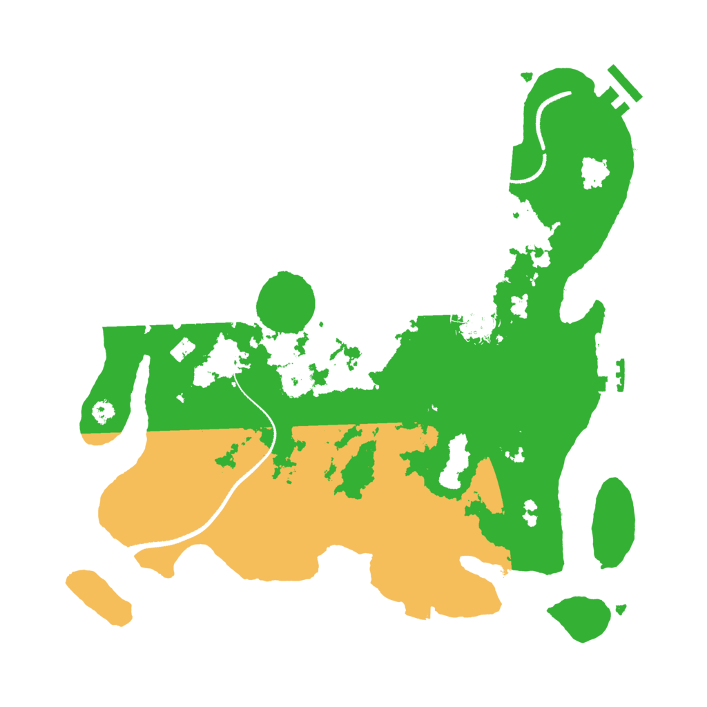 Biome Rust Map: Procedural Map, Size: 3250, Seed: 2035041342
