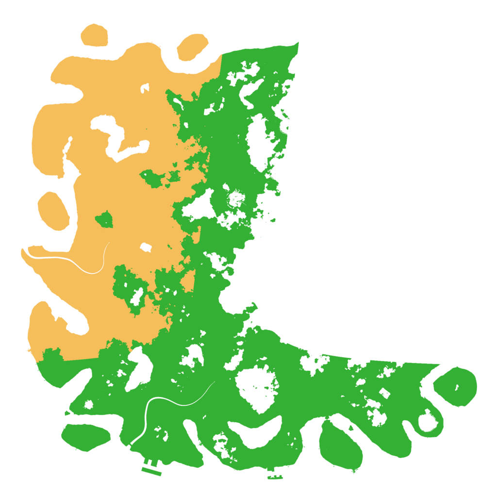 Biome Rust Map: Procedural Map, Size: 5000, Seed: 5867869