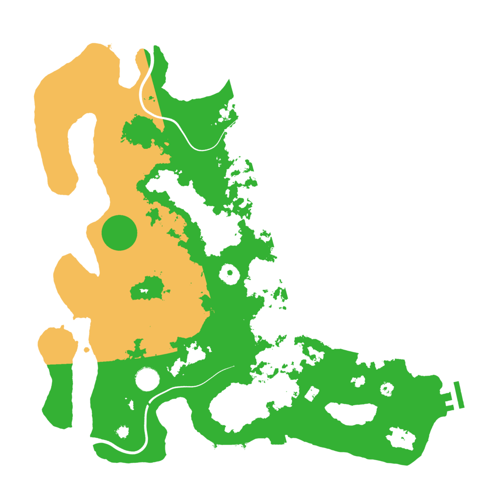 Biome Rust Map: Procedural Map, Size: 3700, Seed: 450665892