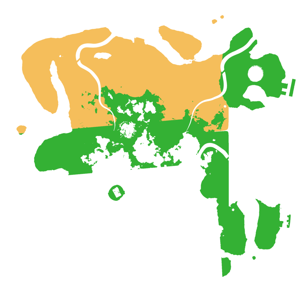 Biome Rust Map: Procedural Map, Size: 3500, Seed: 2071508513