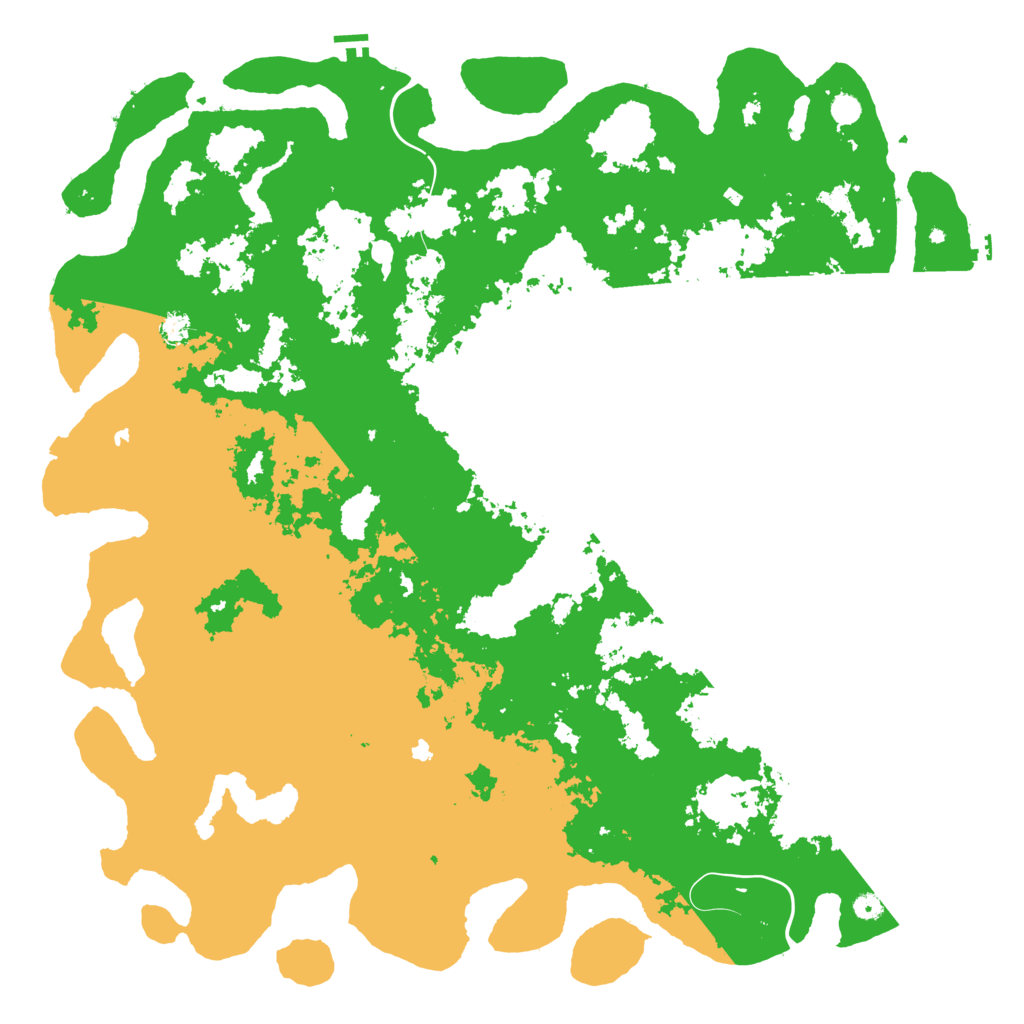 Biome Rust Map: Procedural Map, Size: 6000, Seed: 49994