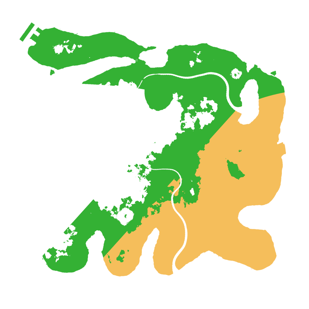 Biome Rust Map: Procedural Map, Size: 3000, Seed: 21331