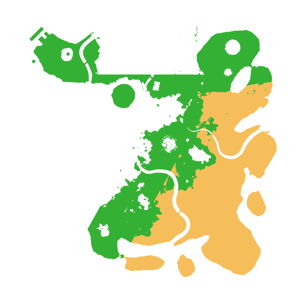 Biome Rust Map: Procedural Map, Size: 3500, Seed: 1809264024