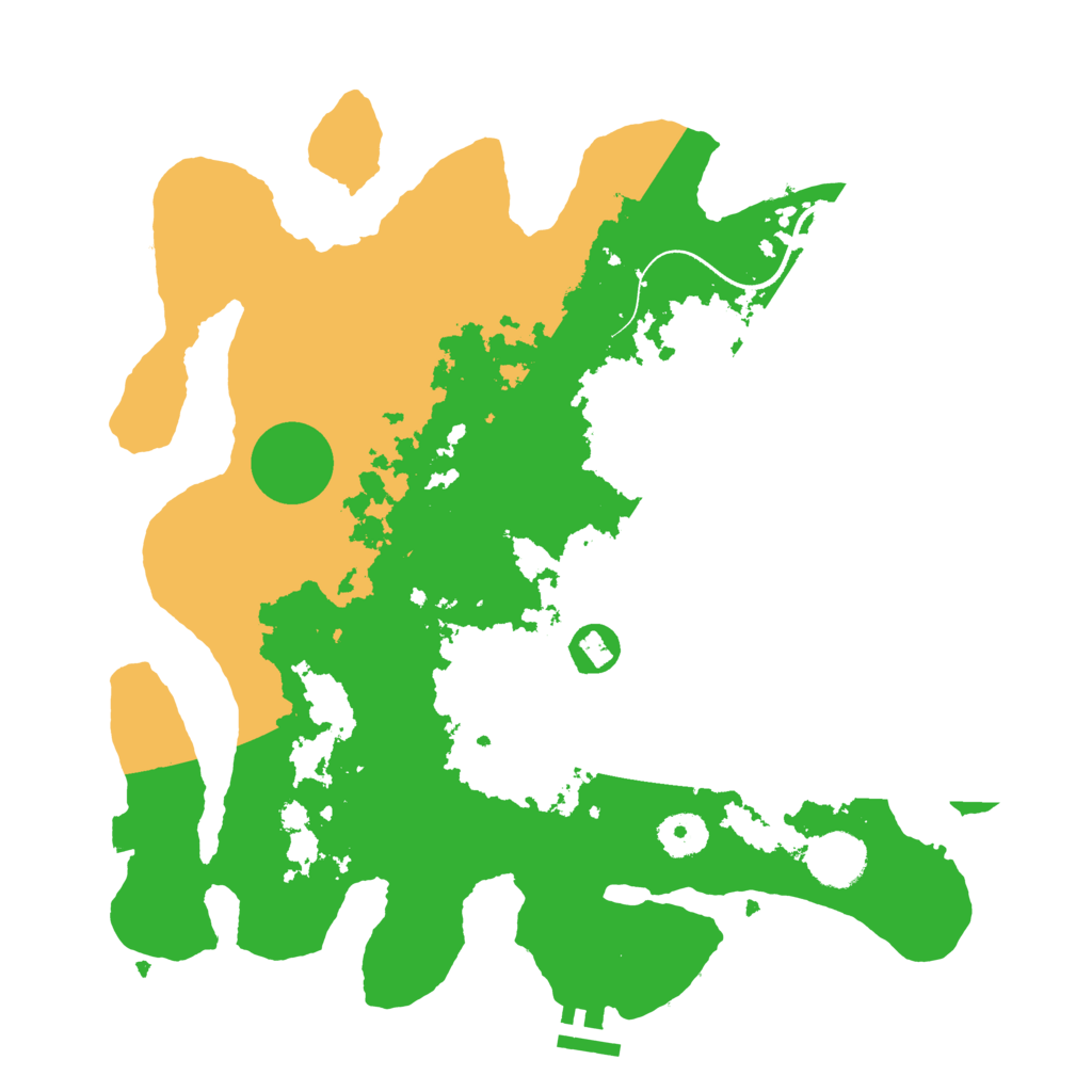 Biome Rust Map: Procedural Map, Size: 3500, Seed: 1588301336