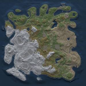 Thumbnail Rust Map: Procedural Map, Size: 4250, Seed: 1872962157, 17 Monuments
