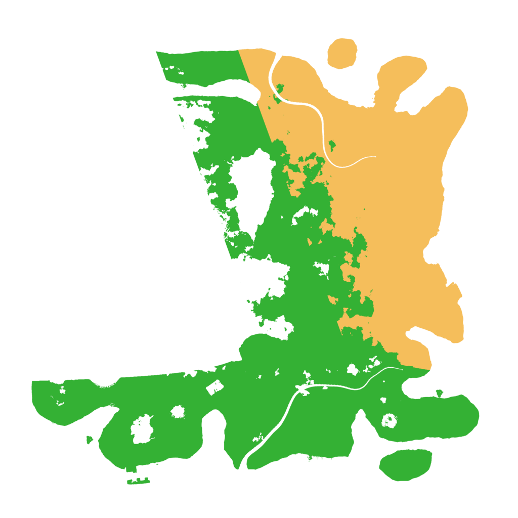 Biome Rust Map: Procedural Map, Size: 3500, Seed: 814162044