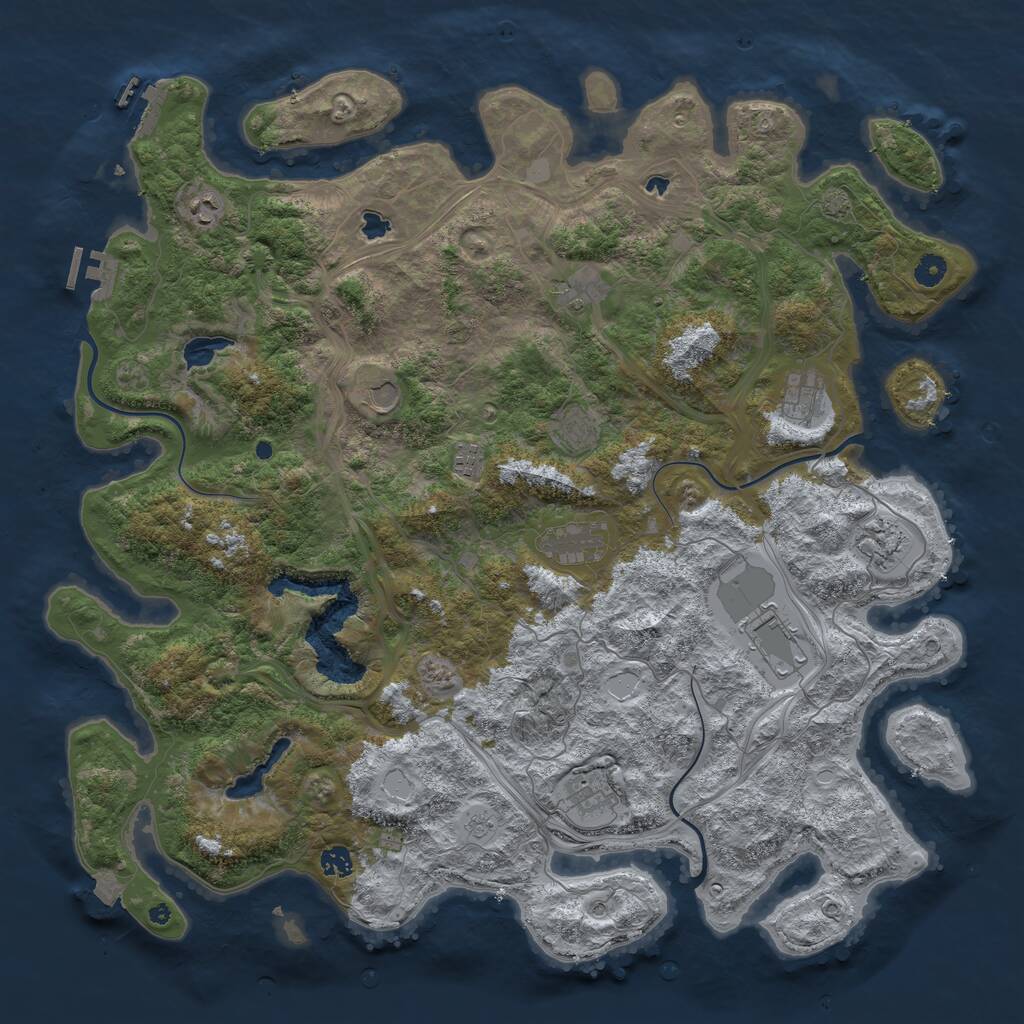 Rust Map: Procedural Map, Size: 4800, Seed: 1771624995, 17 Monuments