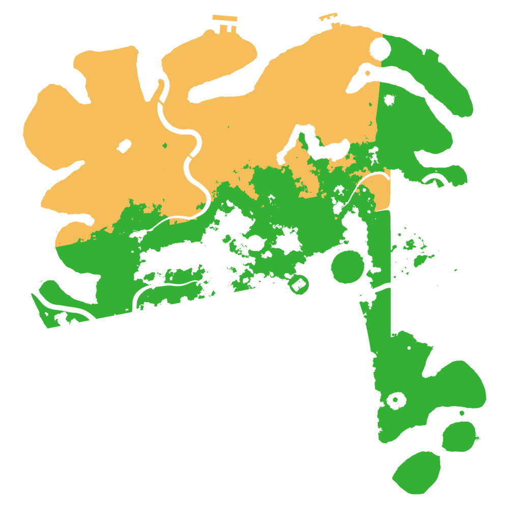 Biome Rust Map: Procedural Map, Size: 4300, Seed: 62215