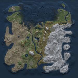 Thumbnail Rust Map: Procedural Map, Size: 4000, Seed: 778185968, 15 Monuments