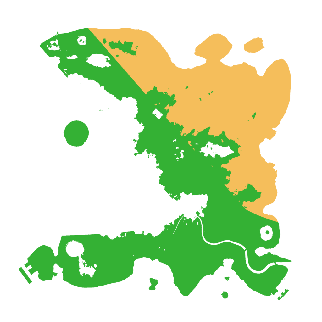 Biome Rust Map: Procedural Map, Size: 3500, Seed: 9281730