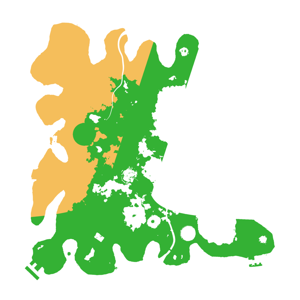 Biome Rust Map: Procedural Map, Size: 3500, Seed: 598507308