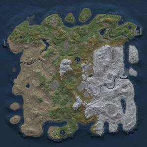Thumbnail Rust Map: Procedural Map, Size: 4250, Seed: 984299361, 16 Monuments