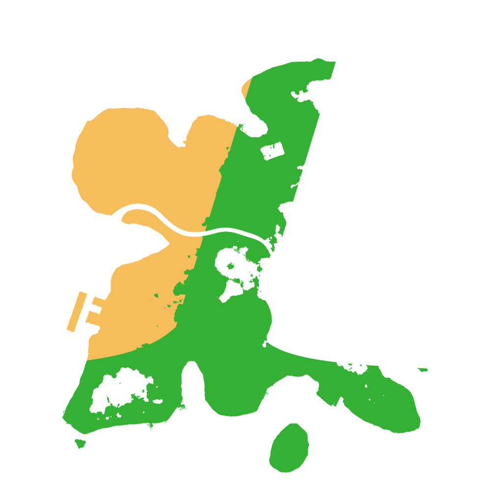 Biome Rust Map: Procedural Map, Size: 2500, Seed: 935514795