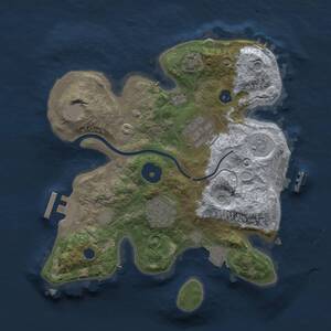 Thumbnail Rust Map: Procedural Map, Size: 2500, Seed: 935514795, 8 Monuments