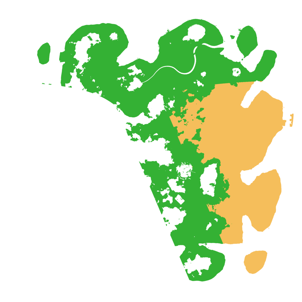 Biome Rust Map: Procedural Map, Size: 3500, Seed: 1517304275