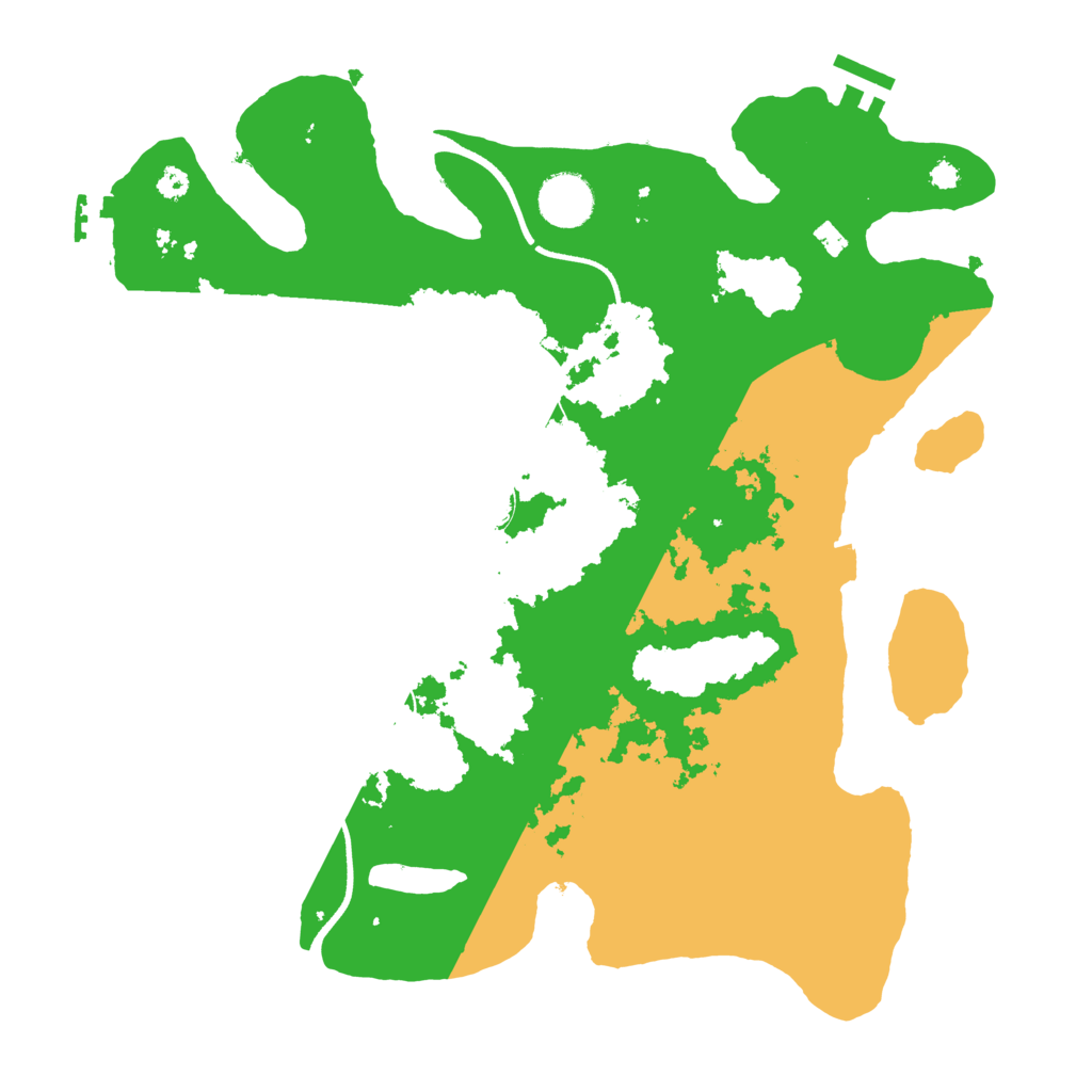 Biome Rust Map: Procedural Map, Size: 3500, Seed: 202189311