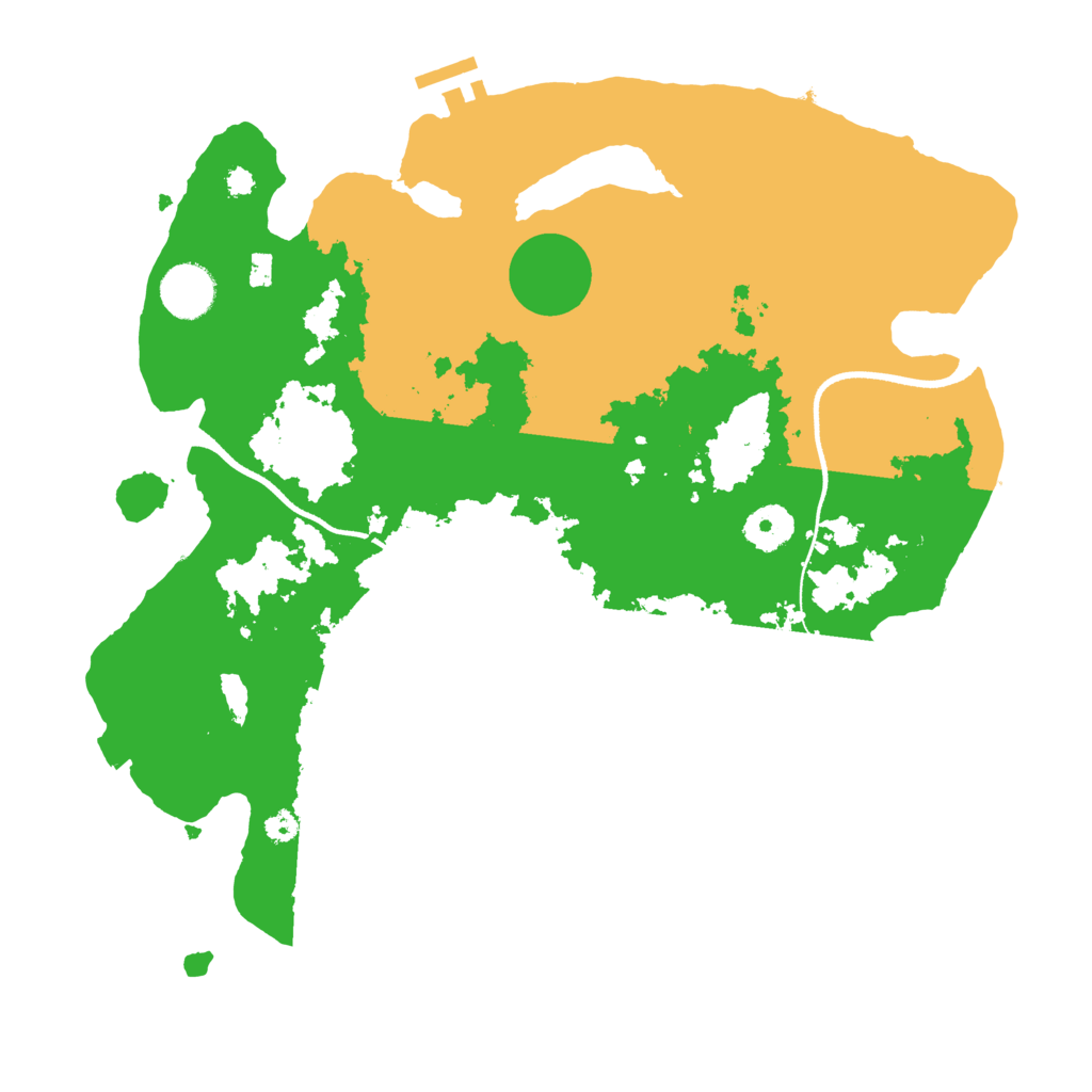 Biome Rust Map: Procedural Map, Size: 3500, Seed: 710818805