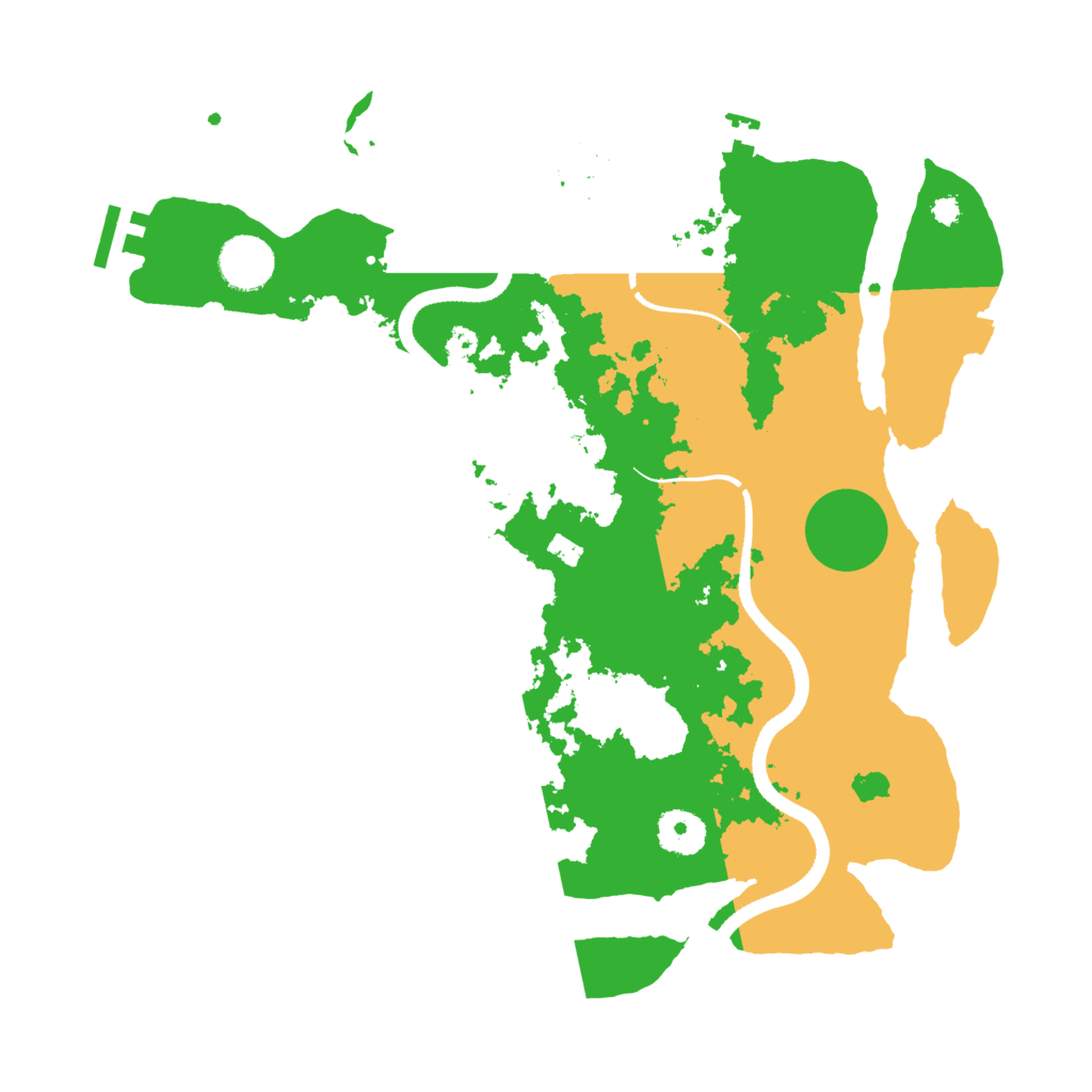 Biome Rust Map: Procedural Map, Size: 3500, Seed: 84628152
