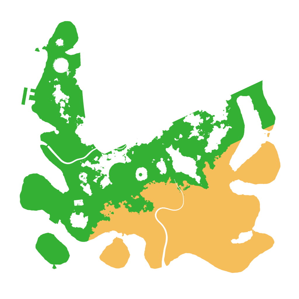 Biome Rust Map: Procedural Map, Size: 3500, Seed: 445796232