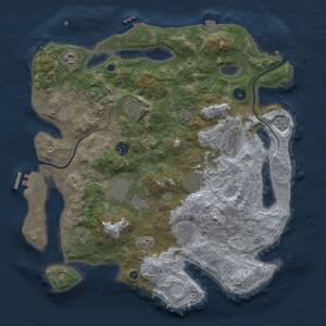 Thumbnail Rust Map: Procedural Map, Size: 3850, Seed: 809969812, 15 Monuments