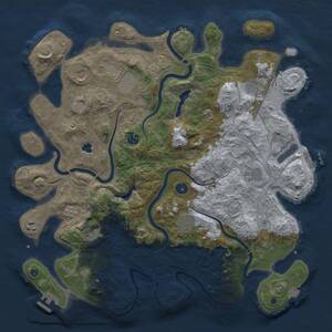 Thumbnail Rust Map: Procedural Map, Size: 4250, Seed: 873269, 15 Monuments