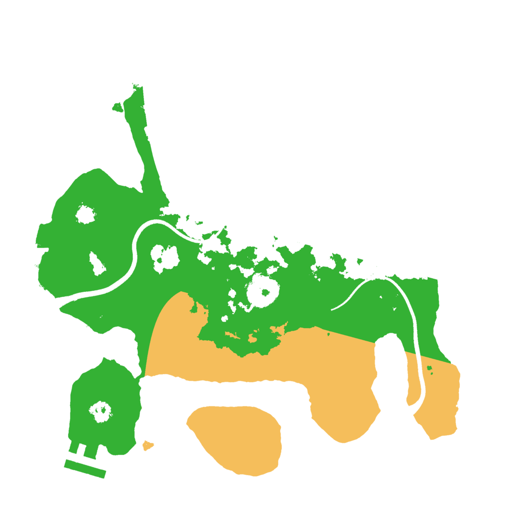 Biome Rust Map: Procedural Map, Size: 2500, Seed: 622065032