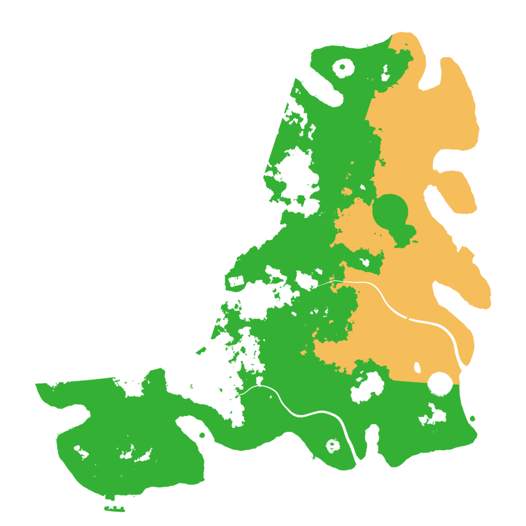 Biome Rust Map: Procedural Map, Size: 3900, Seed: 709044613
