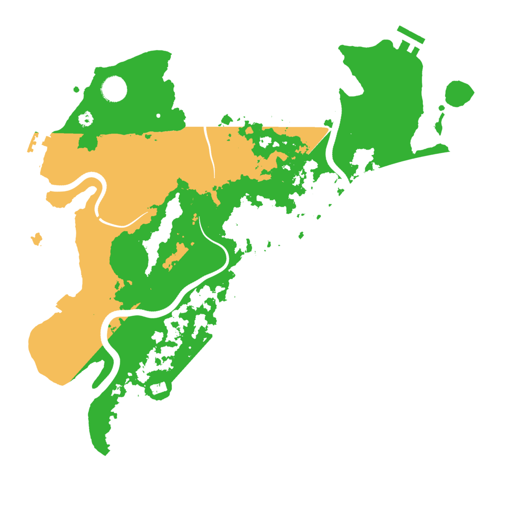 Biome Rust Map: Procedural Map, Size: 3500, Seed: 1670804824
