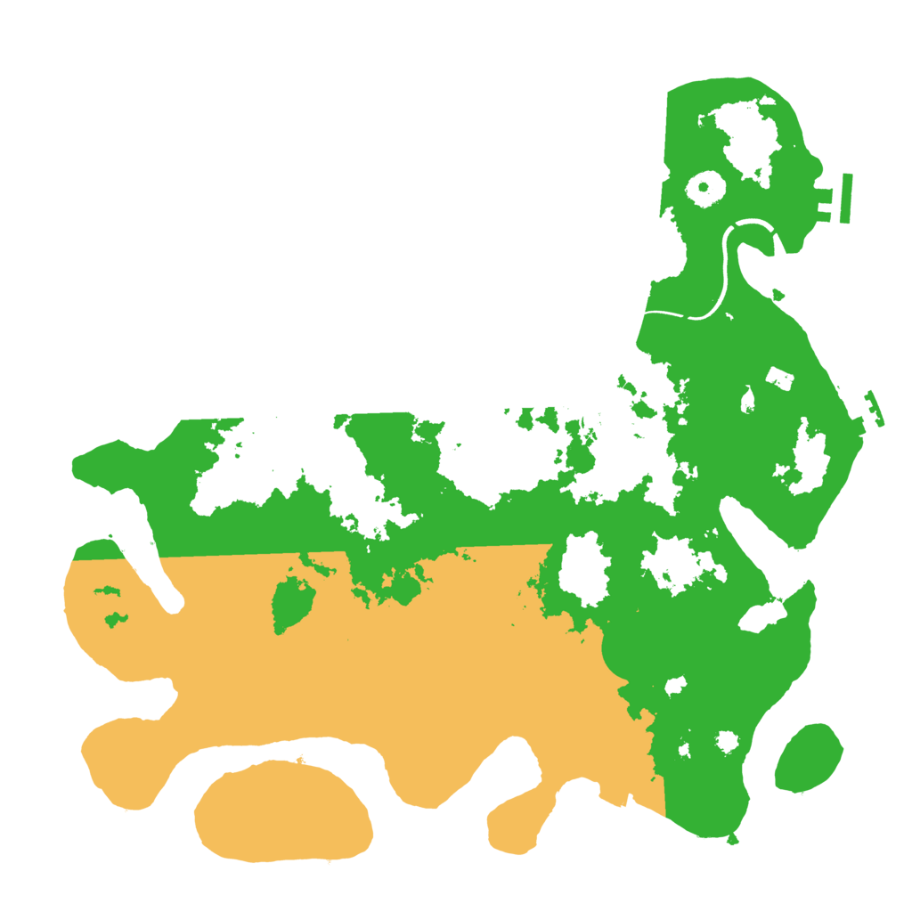 Biome Rust Map: Procedural Map, Size: 3700, Seed: 596437430