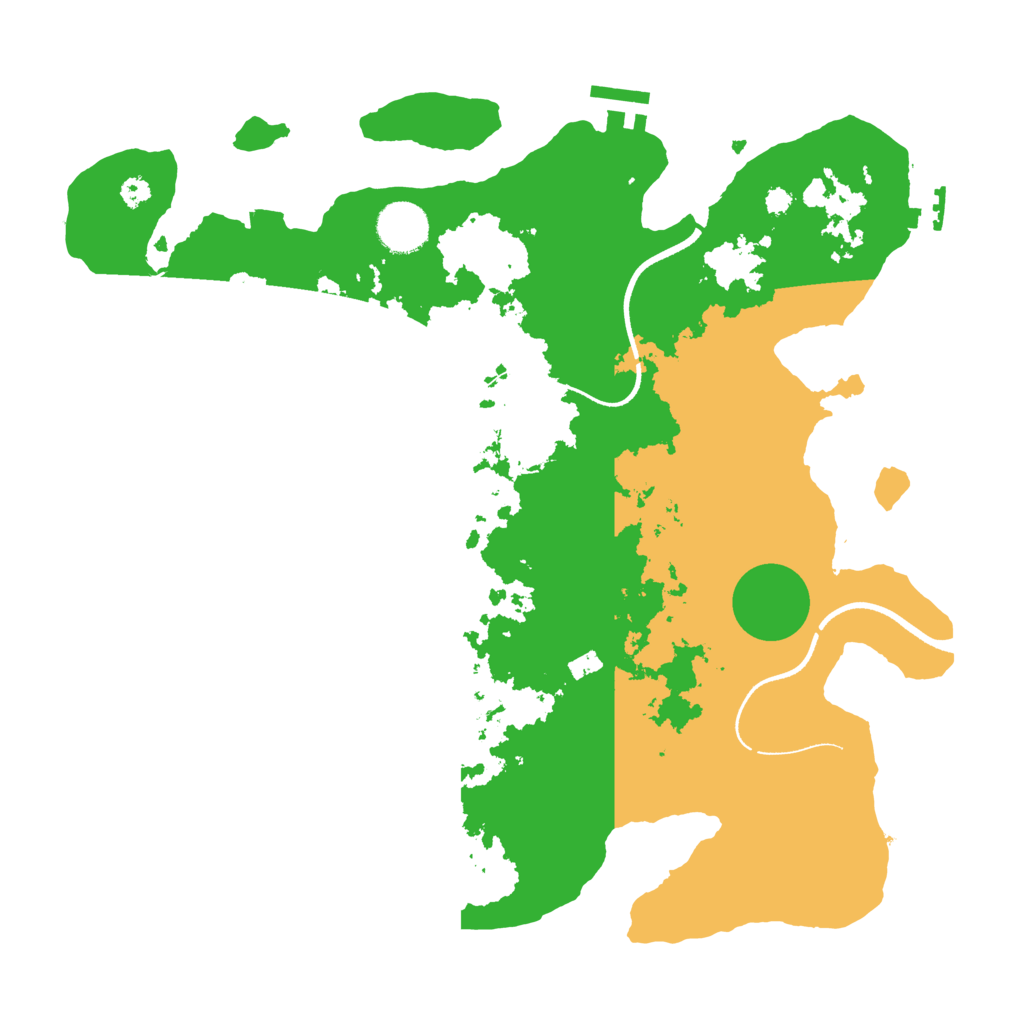 Biome Rust Map: Procedural Map, Size: 3500, Seed: 1131174664