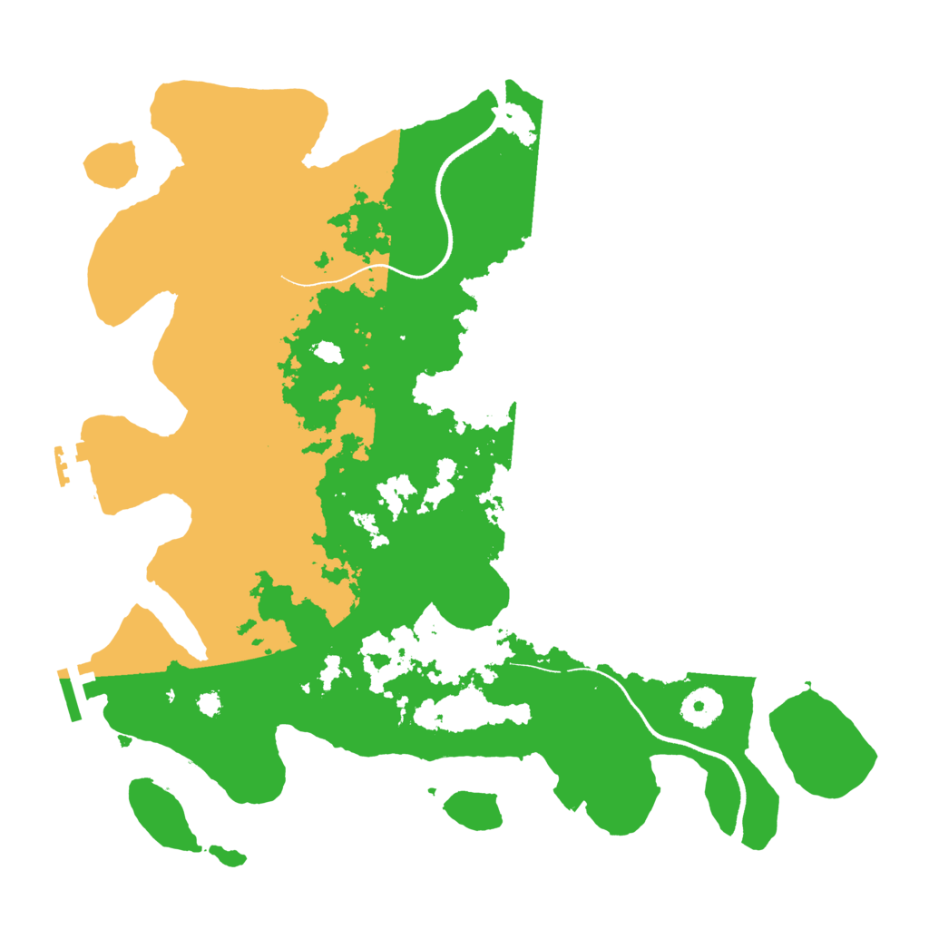 Biome Rust Map: Procedural Map, Size: 3500, Seed: 2011637801