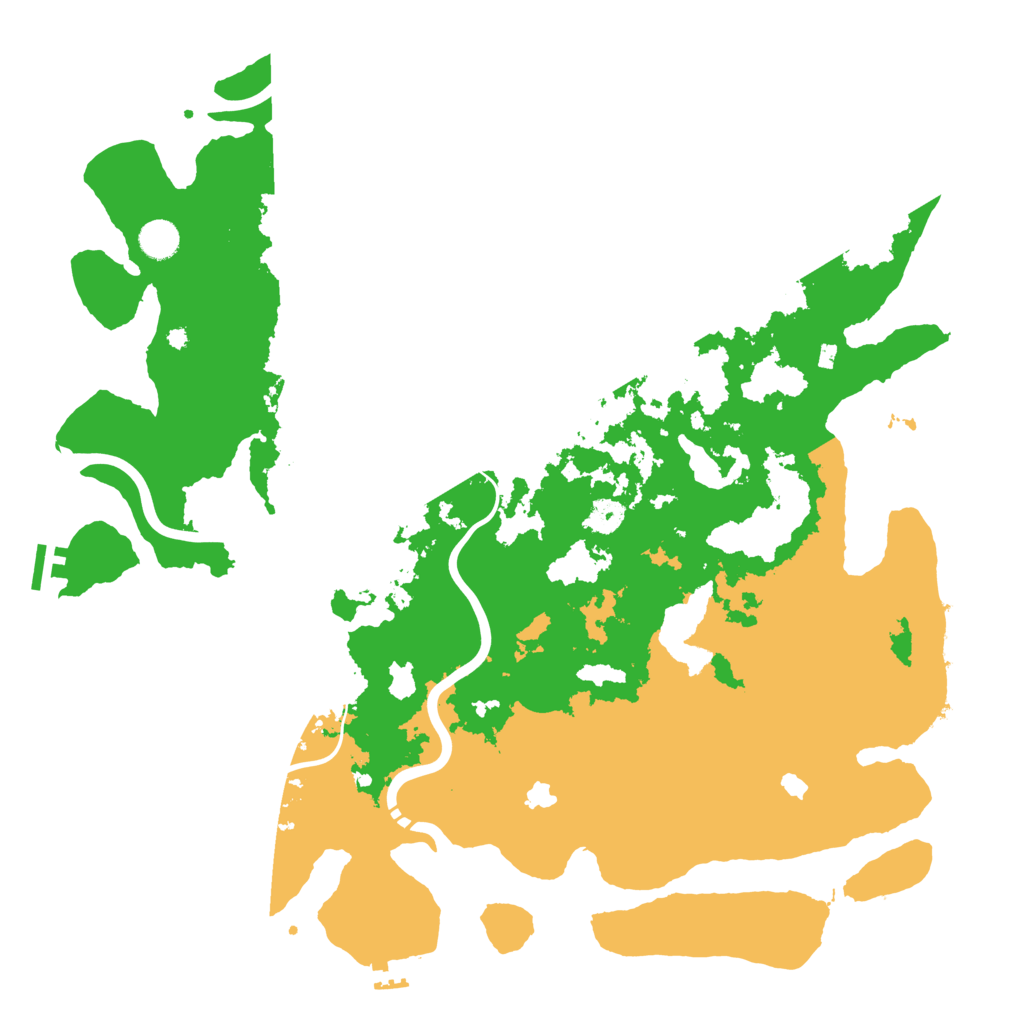 Biome Rust Map: Procedural Map, Size: 4500, Seed: 1577227409