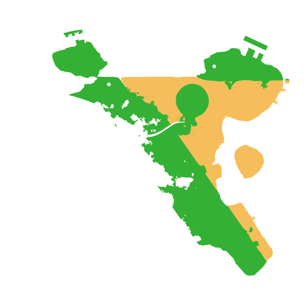 Biome Rust Map: Procedural Map, Size: 2500, Seed: 710