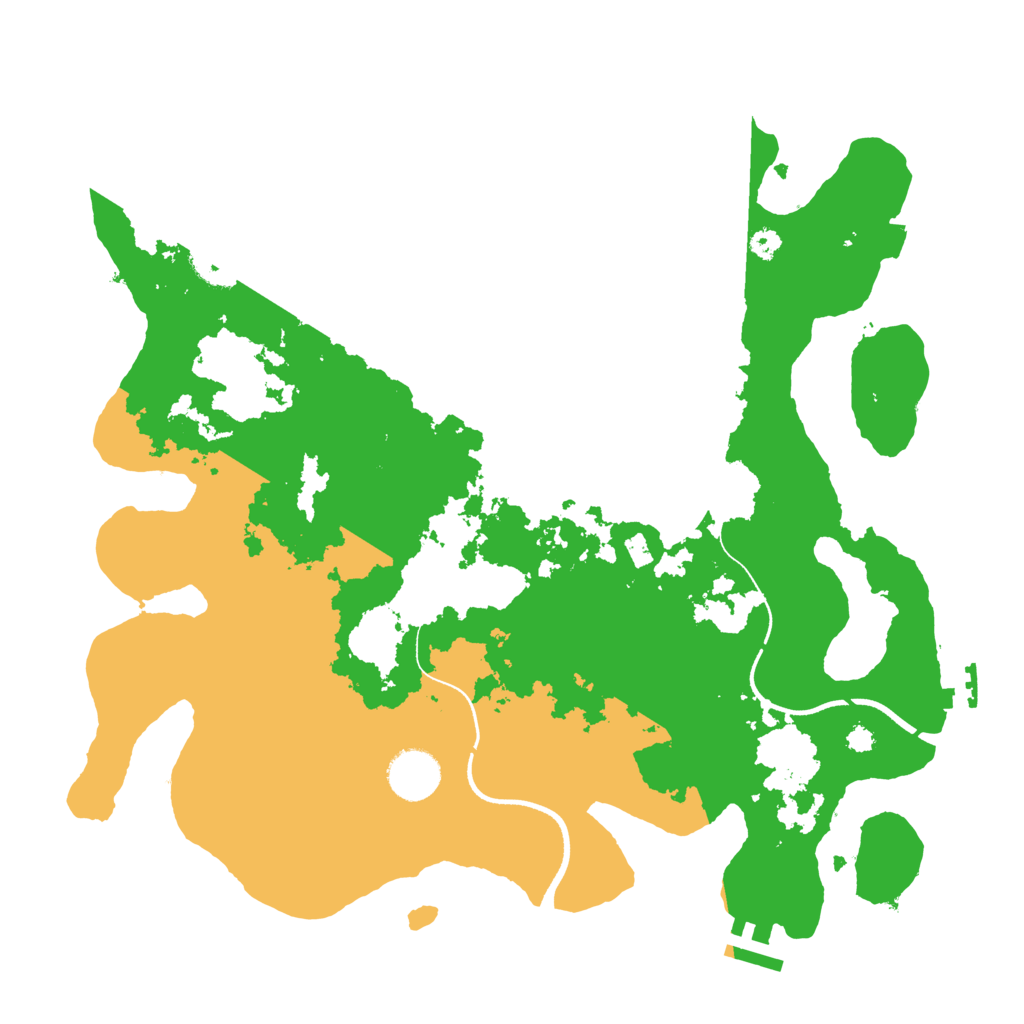 Biome Rust Map: Procedural Map, Size: 3500, Seed: 1884617778