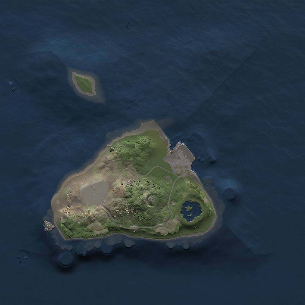 Rust Map: Procedural Map, Size: 1500, Seed: 1790925089, 1 Monuments