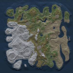 Thumbnail Rust Map: Procedural Map, Size: 4250, Seed: 9374556, 15 Monuments